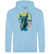 Женская толстовка (худи) Львів райони Голубой фото