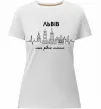 Жіноча преміум футболка Львів моє рідне місто Білий фото
