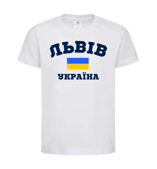 Дитяча футболка Львів Україна Білий фото