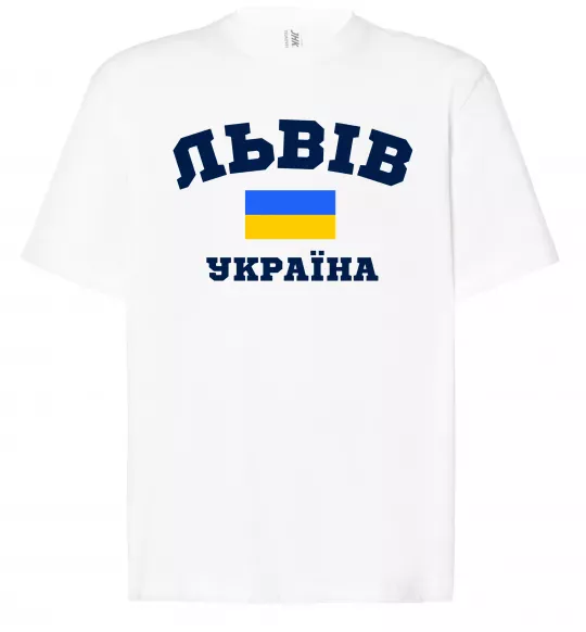 Футболка Оверсайз Львів Україна Білий фото