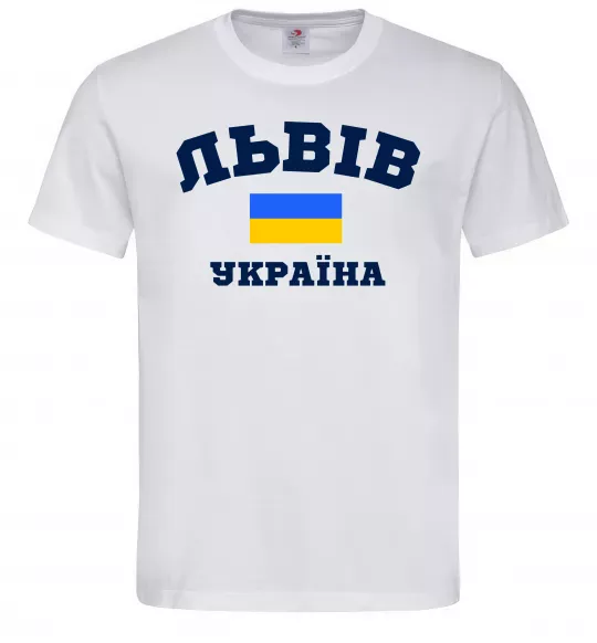 Чоловіча футболка Львів Україна Білий фото