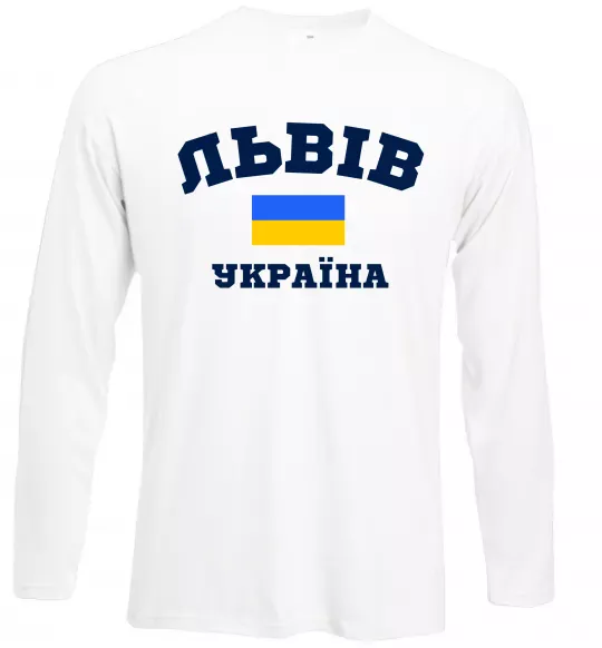 Лонгслів Львів Україна Білий фото