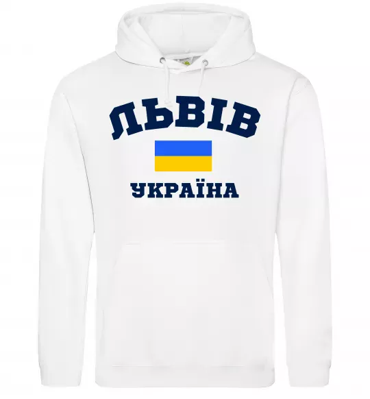 Чоловіча толстовка (худі) Львів Україна Білий фото