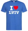 Чоловіча футболка I love Lviv Яскраво-синій Чоловіча футболка I love Lviv Яскраво-синій фото