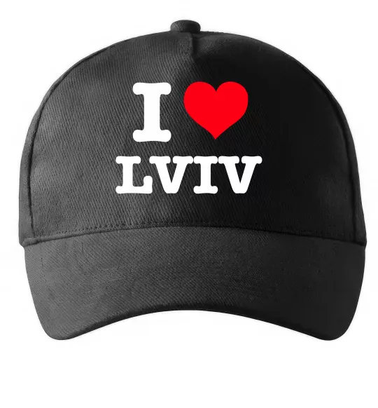 Кепка I love Lviv Чорний фото