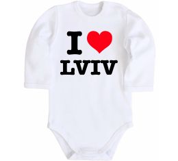 Дитячий бодік I love Lviv