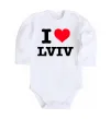 Детский боди I love Lviv Белый фото