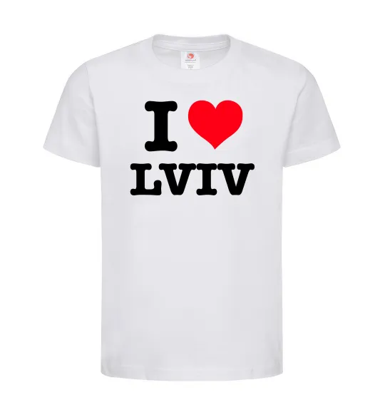 Детская футболка I love Lviv Белый фото