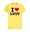 Детская футболка I love Lviv Лимонный фото