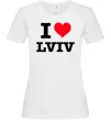 Женская футболка I love Lviv Белый фото