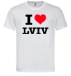 Чоловіча футболка I love Lviv Білий Чоловіча футболка I love Lviv Білий фото