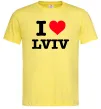 Чоловіча футболка I love Lviv Лимонний Чоловіча футболка I love Lviv Лимонний фото