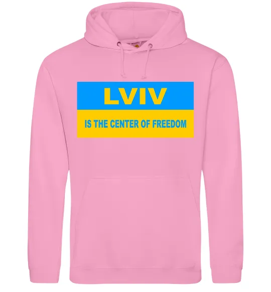 Мужская толстовка (худи) Lviv center of freedom Розовый фото