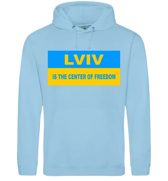 Жіноча толстовка (худі) Lviv center of freedom Блакитний фото
