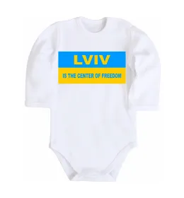 Дитячий бодік Львів'янин Білий фото