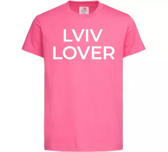 Дитяча футболка Lviv lover Яскраво-рожевий фото