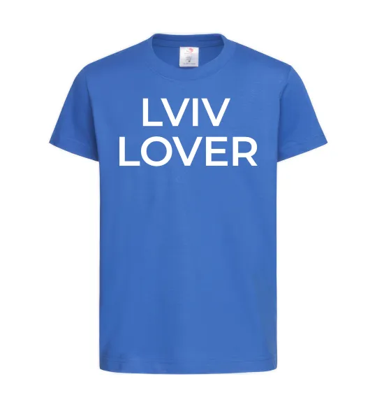 Дитяча футболка Lviv lover Яскраво-синій фото