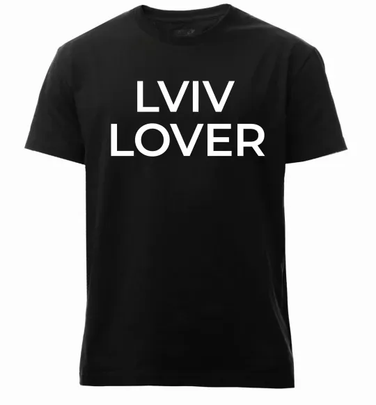 Чоловіча преміум футболка Lviv lover Чорний фото