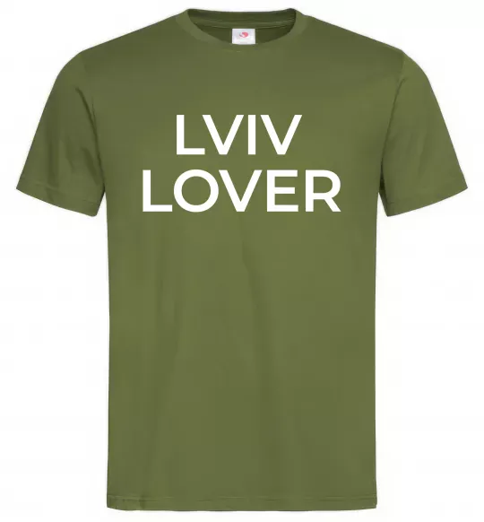 Чоловіча футболка Lviv lover Оливковий фото