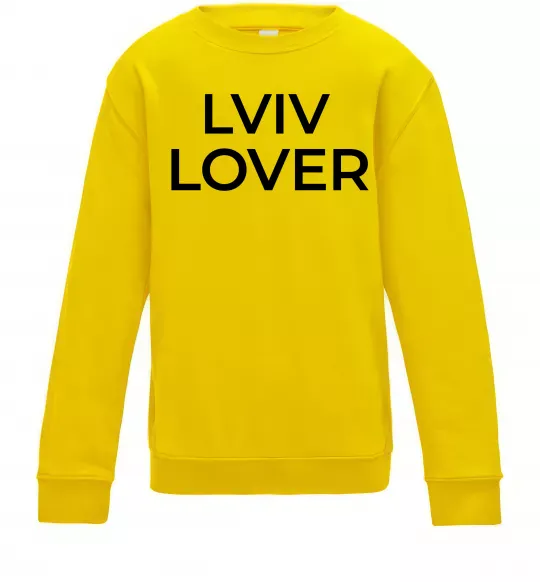 Дитячий світшот Lviv lover Сонячно жовтий фото