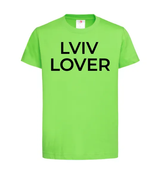 Дитяча футболка Lviv lover Лаймовий фото