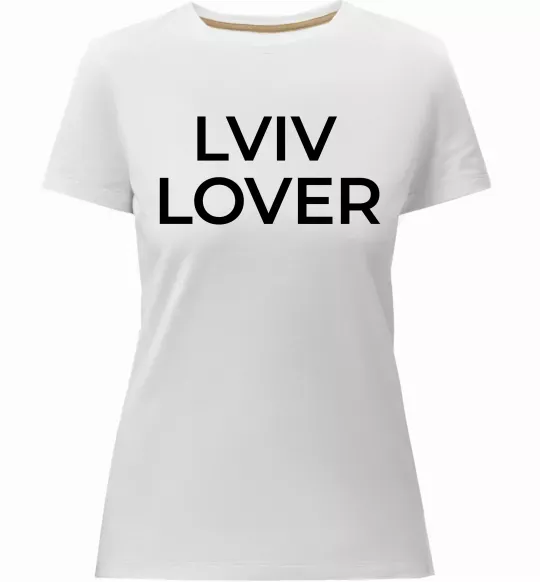 Жіноча преміум футболка Lviv lover Білий фото