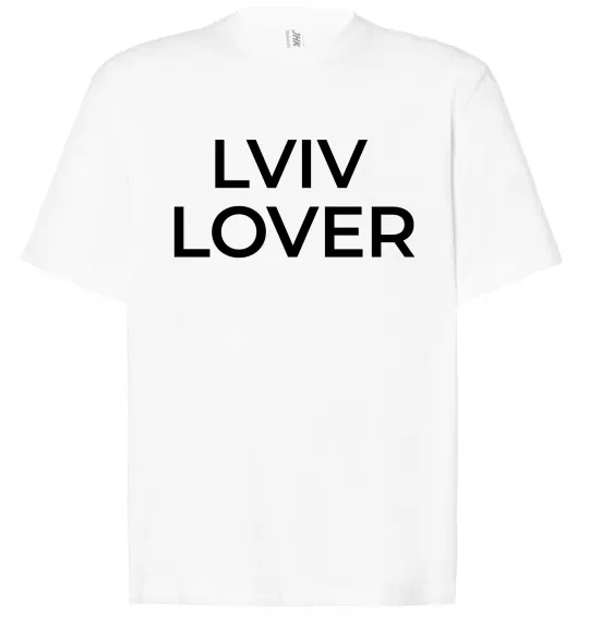 Футболка Оверсайз Lviv lover Білий фото