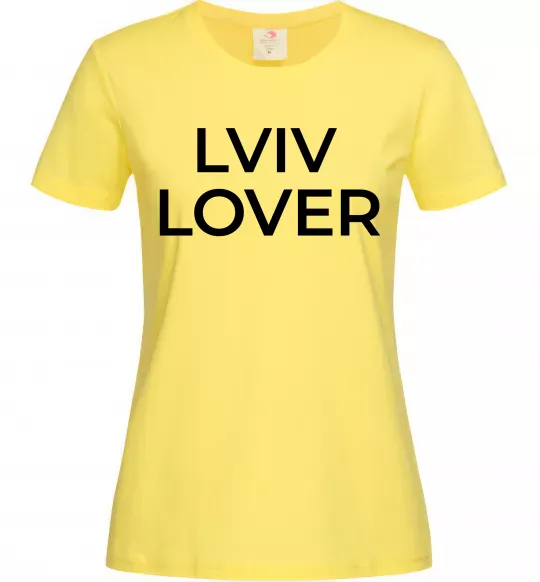 Жіноча футболка Lviv lover Лимонний фото