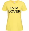 Жіноча футболка Lviv lover Лимонний фото