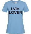 Жіноча футболка Lviv lover Блакитний фото