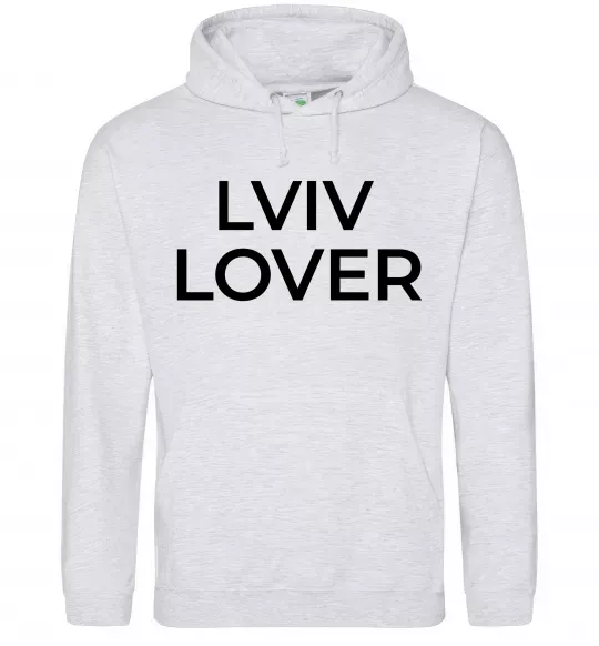 Чоловіча толстовка (худі) Lviv lover Сірий меланж фото