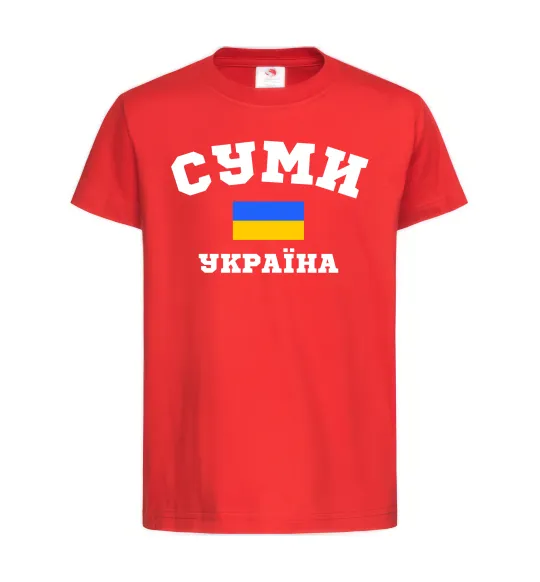 Детская футболка Суми Україна Красный фото