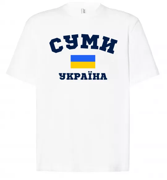 Футболка Оверсайз Суми Україна Белый фото