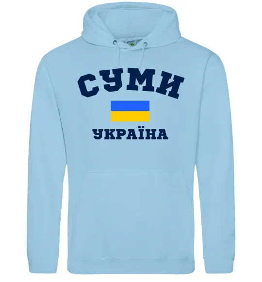 Чоловіча толстовка (худі) Суми Україна Блакитний фото