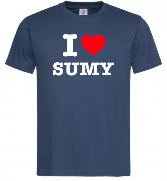 Мужская футболка I love Sumy Темно-синий фото