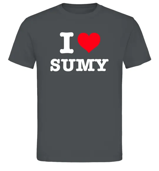 Мужская футболка I love Sumy Графит фото