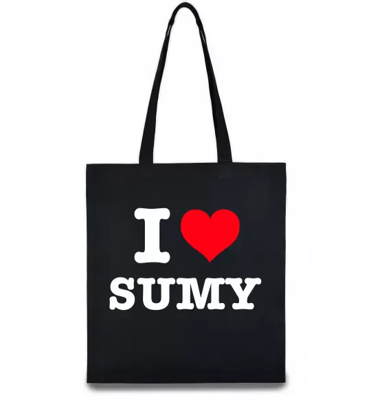 Эко-сумка I love Sumy Черный фото
