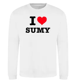Світшот I love Sumy Білий фото