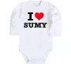 Дитячий бодік I love Sumy Білий Дитячий бодік I love Sumy Білий фото