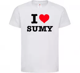 Детская футболка I love Sumy Белый фото
