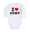 Детский боди I love Sumy Белый фото