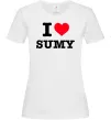 Жіноча футболка I love Sumy Білий фото