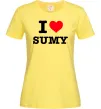 Жіноча футболка I love Sumy Лимонний фото