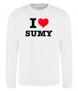Свитшот I love Sumy Белый фото