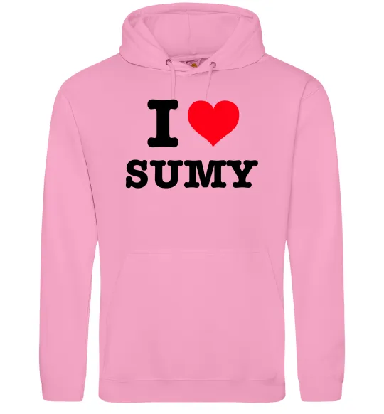 Жіноча толстовка (худі) I love Sumy Рожевий фото