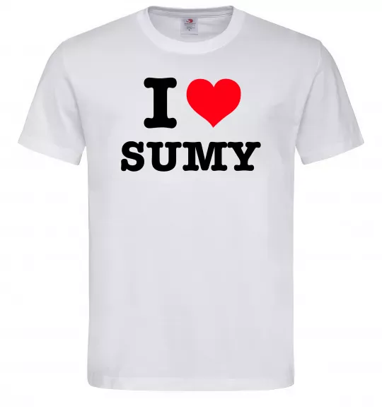 Мужская футболка I love Sumy Белый фото