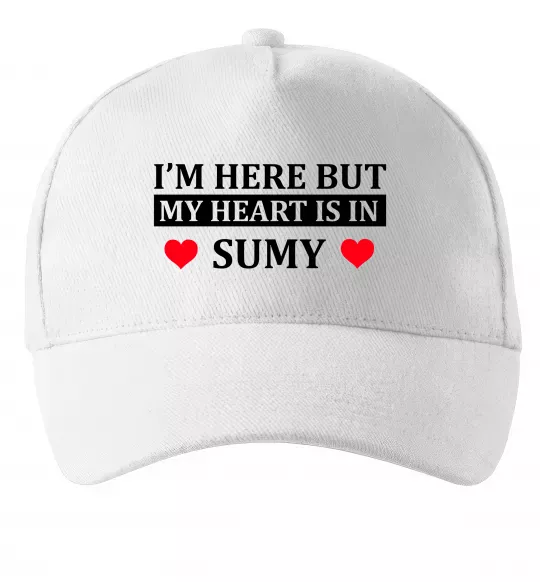 Кепка My heart in Sumy Білий фото