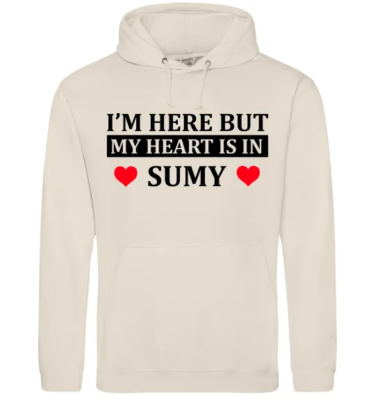 Мужская толстовка (худи) My heart in Sumy Таш фото