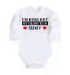 Детский боди My heart in Sumy Белый фото