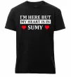 Чоловіча преміум футболка My heart in Sumy Чорний фото